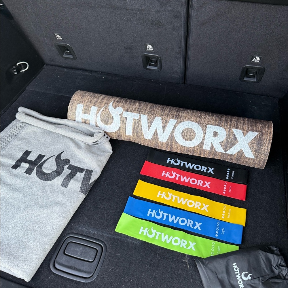 HOTWORX Yoga Mat and Resistance Bands Set